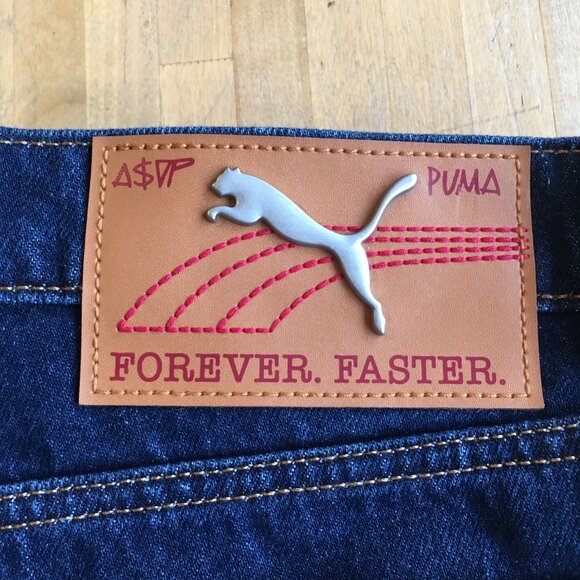 A$AP x PUMA Denim Shorts(Jorts) Sz 34 NEW - Picture 6 of 6